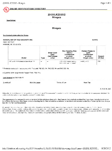 PR CERTIFICATE FL9051 R6 C CAC ZHDXR25552