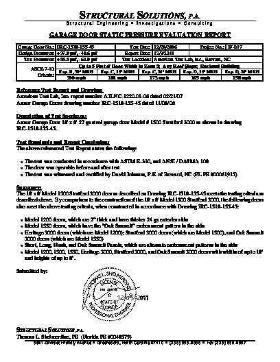 PR TECH DOCS FL9094 R5 AE IRC-1518-155-45 EVALUATION REPORT 7-10 SEALED