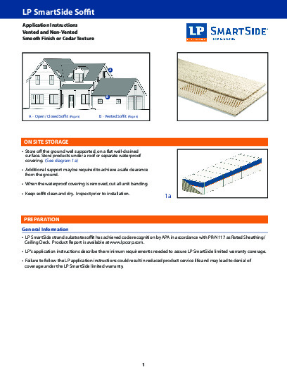 PR Instl Docs FL9103 R6 II FL9103-R6 Soffit Installation Instructions