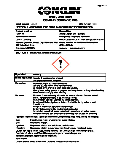 PR INSTL DOCS FL9178 R0 II RS0802 057530 0114 MSDSPUMAXL