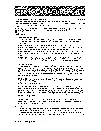 PR Instl Docs FL9190 R5 II Strand Substrate Siding Fastener Tables