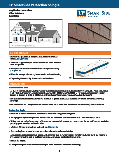 PR INSTL DOCS FL9190 R7 II LP SS PERFECTION SHINGLE 7-31-17 FINAL