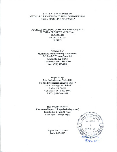 PR Instl Docs FL9482 R5 II EvaluationReportC2179 6