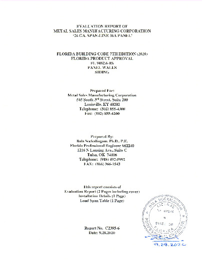 PR TECH DOCS FL9482 R6 AE EVALUATIONREPORTC2395 6