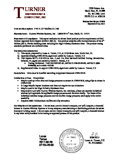 PR TECH DOCS FL9520 R7 AE EVALREPORT838B