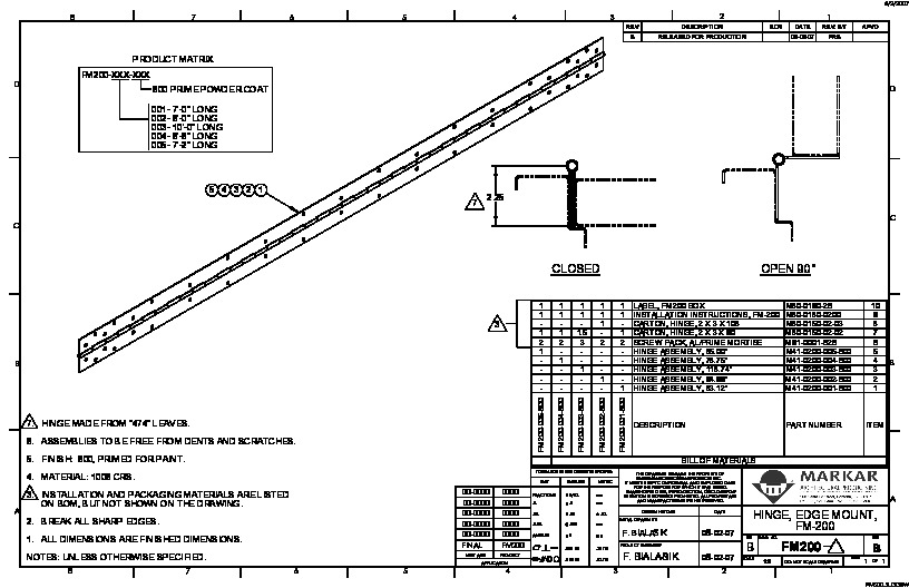 PR INSTL DOCS FL10057 R5 II FM200