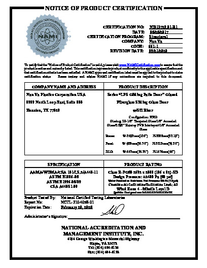 PR CERTIFICATE FL10181 R14 C CAC NI013729.01-R1