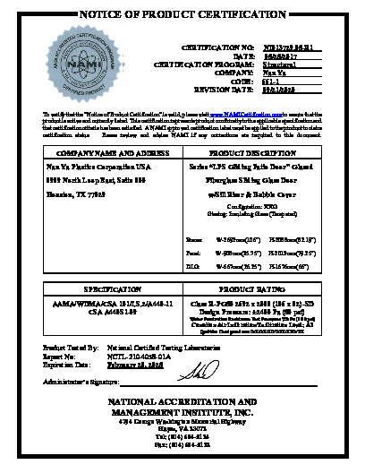 PR CERTIFICATE FL10181 R14 C CAC NI013729.05-R1