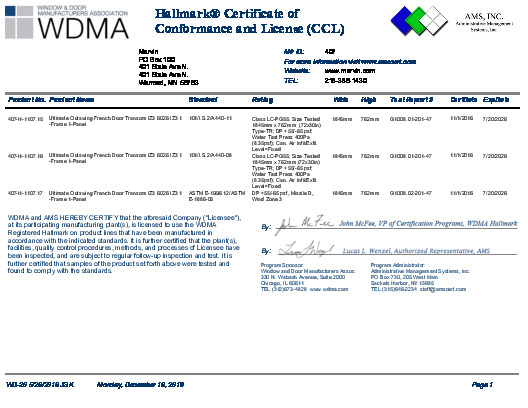 PR CERTIFICATE FL10191 R10 C CAC 407-H-1107.15.16.17