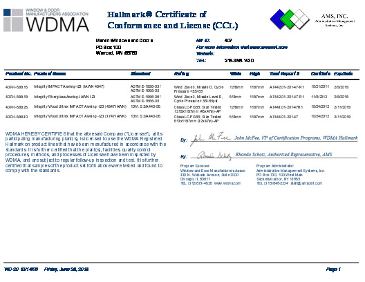 PR CERTIFICATE FL10199 R6 C CAC IAWN IZ3