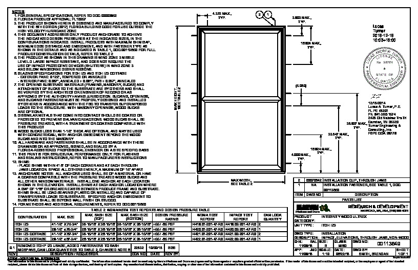 PR INSTL DOCS FL10257 R6 II 00113649 - DH ELEVATION