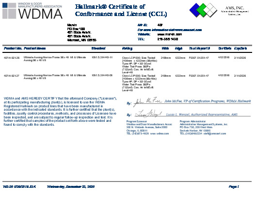 PR CERTIFICATE FL10323 R8 C CAC 921.26.27