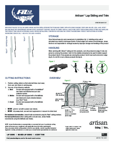 PR INSTL DOCS FL10477 R7 II ARTISAN-LAP-INSTALL-INSTR