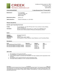PR Instl Docs FL10757 R5 II FAE12005.2 2017 FBC Evaluation   Report F and F Assemblies final