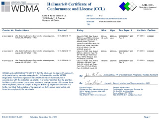 PR CERTIFICATE FL10765 R8 C CAC CCL 11160