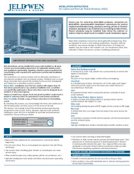 PR Instl Docs FL10938 R14 II INSTALLATION INSTRUCTIONS PREMIUM POCKET WINDOWS