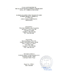 PR Instl Docs FL10999 R4 II EvaluationReportC2394 1