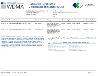 PR CERTIFICATE FL11002 R6 C CAC CCL 12084