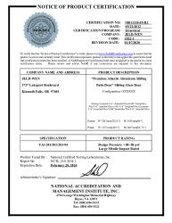 PR CERTIFICATE FL11109 R8 C CAC NI011110.05-R2