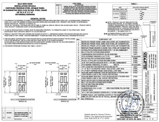 PR INSTL DOCS FL11136 R10 II D015882 STL SE 30X70 IS AND OS IMPACT DUNBARTON FRAME FBC SS 2020-09-25