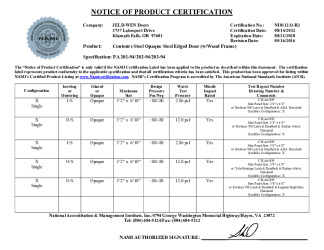 PR CERTIFICATE FL11136 R8 C CAC NI011233-R2
