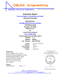 PR Instl Docs FL11159 R5 II 1 ZeeLock 24ga WoodDeck R5 EVALREPORT