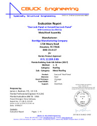 PR Instl Docs FL11159 R5 II 3 ZeeLock 22ga SteelDeck R5 EVALREPORT
