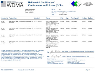 PR CERTIFICATE FL11206 R14 C CAC CCL - 411-H-1043.170-171-173-174