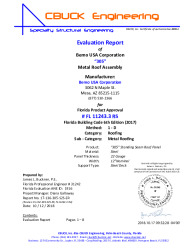 PR Instl Docs FL11243 R5 II 3 305 22GaSteelOnSteelDeck EVALREPORT
