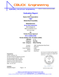 PR Instl Docs FL11243 R6 II 2 400 040AlumOnSteelDeck EVALREPORT