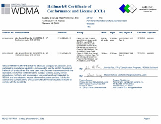PR CERTIFICATE FL11250 R7 C CAC CCL 11168