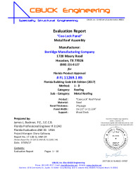 PR INSTL DOCS FL11269 R5 II 1 CEELOCK 24GA WOODDECK EVALREPORT R5