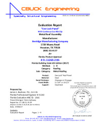 PR Instl Docs FL11269 R5 II 2 CeeLock 24gaOr22ga SteelDeck EVALREPORT  R5