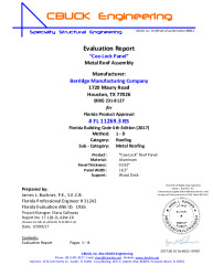 PR Instl Docs FL11269 R5 II 3 CeeLock 032Alum WoodDeck EVALREPORT R5