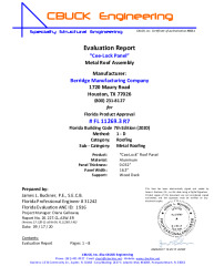 PR Instl Docs FL11269 R7 II 3 CeeLock 032Alum WoodDeck EVALREPORT