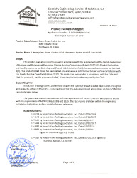PR TECH DOCS FL11291 R8 AE EVALUATION REPORT