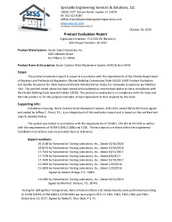 PR TECH DOCS FL11291 R9 AE EVALUATION REPORT