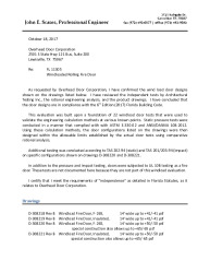 PR TECH DOCS FL11305 R6 AE EVAL REPT FIREDOOR R6 S