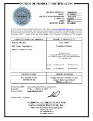 PR CERTIFICATE FL11409 R11 C CAC NI006317.01