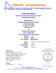 PR Instl Docs FL11422 R5 II 05 HighSeamTeePanel SteelDeck EVALREPORT R5