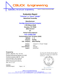 PR Instl Docs FL11422 R7 II 02 Classic or VictorianShingle WoodDeck EVALREPORT