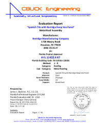 PR Instl Docs FL11422 R7 II 04 SpanishTilewithDeepVee WoodDeck EVALREPORT