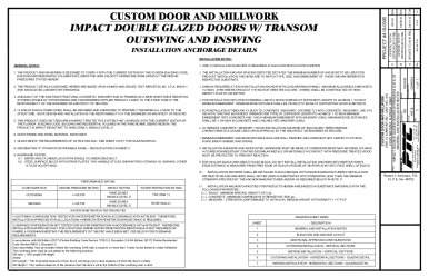 PR Instl Docs FL11436 R4 II CDM0003 Rev C DOUBLE ENTRY DOOR WITH TRANSOM ss