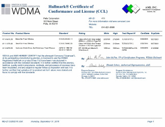 PR CERTIFICATE FL11484 R10 C CAC FL11484.1 CCL