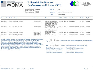 PR CERTIFICATE FL11571 R9 C CAC WINDSOR453CCL - IMPACT