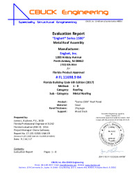 PR INSTL DOCS FL11698 R5 II 9 S1500 24GA WOODDECK EVALREPORT