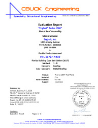 PR Instl Docs FL11727 R10 II 07 S1300 7mmZinc SteelDeck EVALREPORT