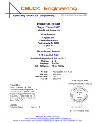 PR Instl Docs FL11727 R12 II 03 S1300 032Alum SteelDeck EVALREPORT