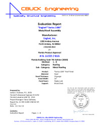 PR Instl Docs FL11727 R15 II 07 S1300 24ga WoodDeck 3in 6in clips hz EVALREPORT