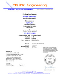 PR Instl Docs FL11727 R16 II 03 S1300 032Alum SteelDeck EVALREPORT